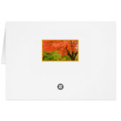 秋の華考えるやかな挨拶カード (裏面横)