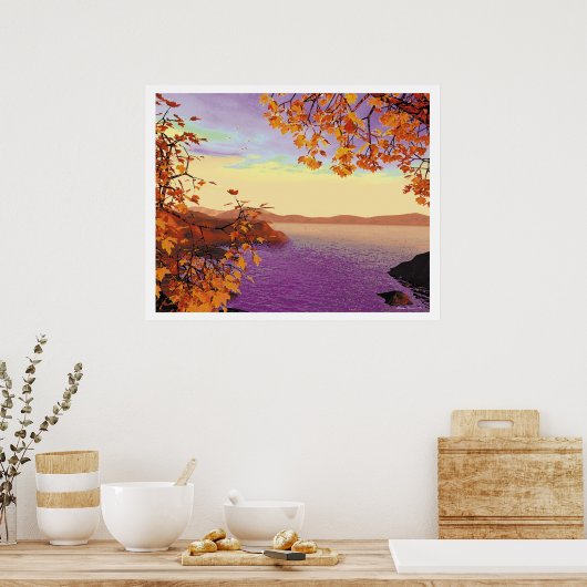 秋の華 ポスター (キッチン)