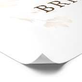 秋の落ちたオレンジ色と黄色のウェルカムシャワー ポスター (角)