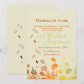 秋の落ちる葉の招待状 招待状 (正面/裏面)