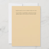 秋の落ち着いた花フレーム　オータムパーティー 招待状 (裏面)