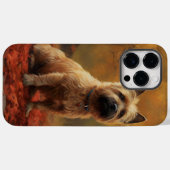 秋の落ち葉とケアンテリアにインスパイアされよう Case-Mate iPhoneケース (裏面 (横))