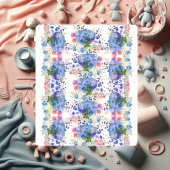 秋の落ち葉とパンプキンのパステルブルーの植物学的な花のデザイン シェルパブランケット