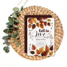 秋の落ち葉に恋するベイビーシャワー