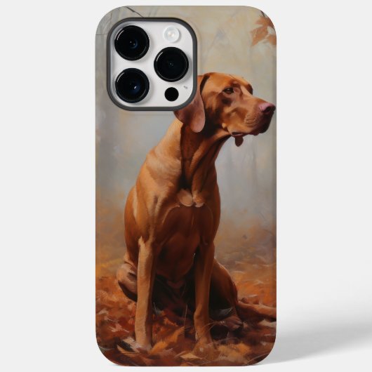 秋の落ち葉に輝くヴィズスラ Case-Mate iPhoneケース (裏面)
