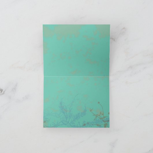 秋の落ち葉のマッチング感謝カード サンキューカード (内部)