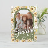 秋の落ち葉 大地の色合い 感謝の気持ち 感謝祭 シーズンカード (スタンド正面)