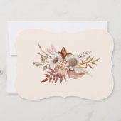 秋の落ち葉 感謝祭のディナー 招待状 (裏面)