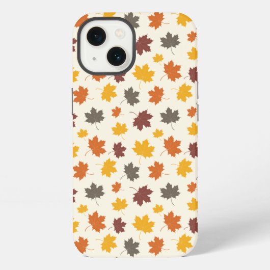 秋の落ち葉 iPhoneケース (裏面)