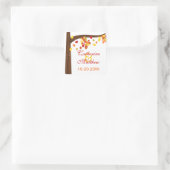 秋の落下離れのシールを保存 スクエアシール (バッグ)