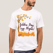 秋の落木離れ Tシャツ (正面)