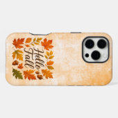 秋の葉とどんぐり iPhoneケース (裏面横)