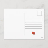 秋の葉とカボチャをお願いします 感謝祭の写真 シーズンポストカード (裏面)