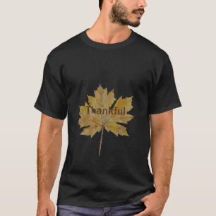 秋の葉のことわざ感謝紅葉 Tシャツ