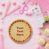 秋の葉のハートオン古い紙紙プレート ペーパープレート (パーティー)