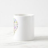 秋の葉のハート コーヒーマグカップ (中央)