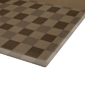 秋の葉のブラウンの正方形 カッティングボード (角)