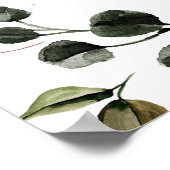 秋の葉のベビーシャワー歓迎ポスター ポスター (角)