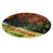 秋の葉のボストン カッティングボード (角)