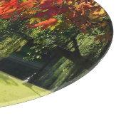 秋の葉のボストン カッティングボード (角)