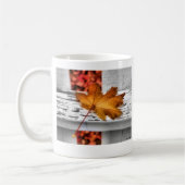 秋の葉のマグ コーヒーマグカップ (左)