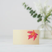 秋の葉の名刺テンプレート写真アート 名刺 (スタンド正面)