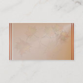 秋の葉の名刺 名刺 (裏面)