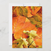 秋の葉の招待状カード 招待状 (正面)
