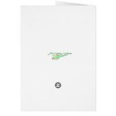 秋の葉の挨拶状 (裏面)