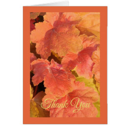 秋の葉の挨拶状