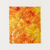 秋の葉の木自然（小） タペストリー (正面)