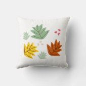 秋の葉の秋おもしろい クッション (裏面)
