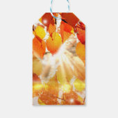 秋の葉の秋の結婚式の好意ギフトタグ ギフトタグ (裏面)