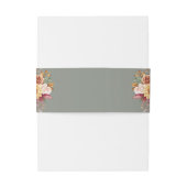 秋の葉の秋の色セージグリーン結婚ズ 招待状ベリーバンド (裏面例)