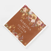 秋の葉の秋の色テラコッタ結婚ズ (コーナー)