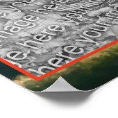 秋の葉の絵を描自然が自分の写真を作成 ポスター (角)