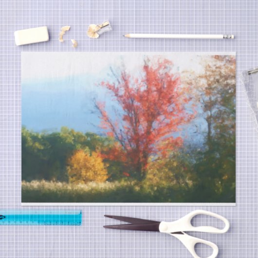 秋の葉の絵画自然の分離 薄葉紙 (クラフト)