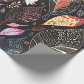 秋の葉の食感 ラッピングペーパー (角)