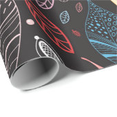 秋の葉の食感 ラッピングペーパー (ロールコーナー)