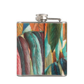 秋の葉は元の様式化された近代美術を着色します フラスク (裏面)