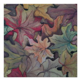 秋の葉カバー ポスター