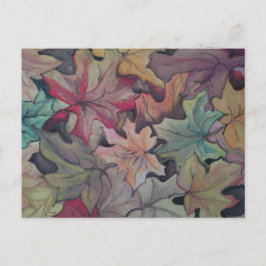 秋の葉カバー ポストカード