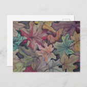秋の葉カバー ポストカード (正面/裏面)