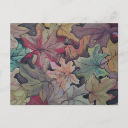 秋の葉カバー ポストカード (正面)