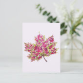 秋の葉カラフル水の色ぼほ ポストカード (スタンド正面)