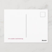 秋の葉カラフル水の色ぼほ ポストカード (裏面)