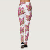 秋の葉カラフル水の色ぼほ レギンス (裏面)