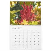 秋の葉カレンダー 紅葉 カレンダー (1月 2027)