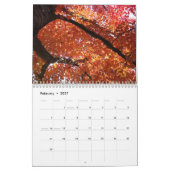 秋の葉カレンダー 紅葉 カレンダー (2月 2027)