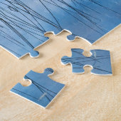 秋の葉ソルトンレイクU Pミシガン写真 ジグソーパズル (側面)